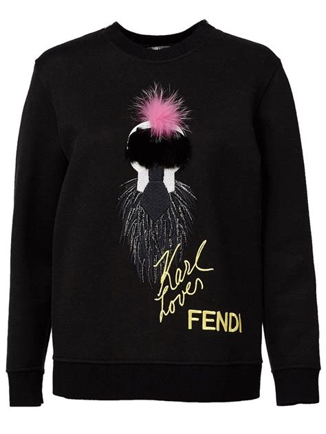 cheap fendi sweatshirts|fendi beaded graphic sweatshirt.